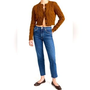AGOLDE Kye Mid Rise Straight Crop Jeans